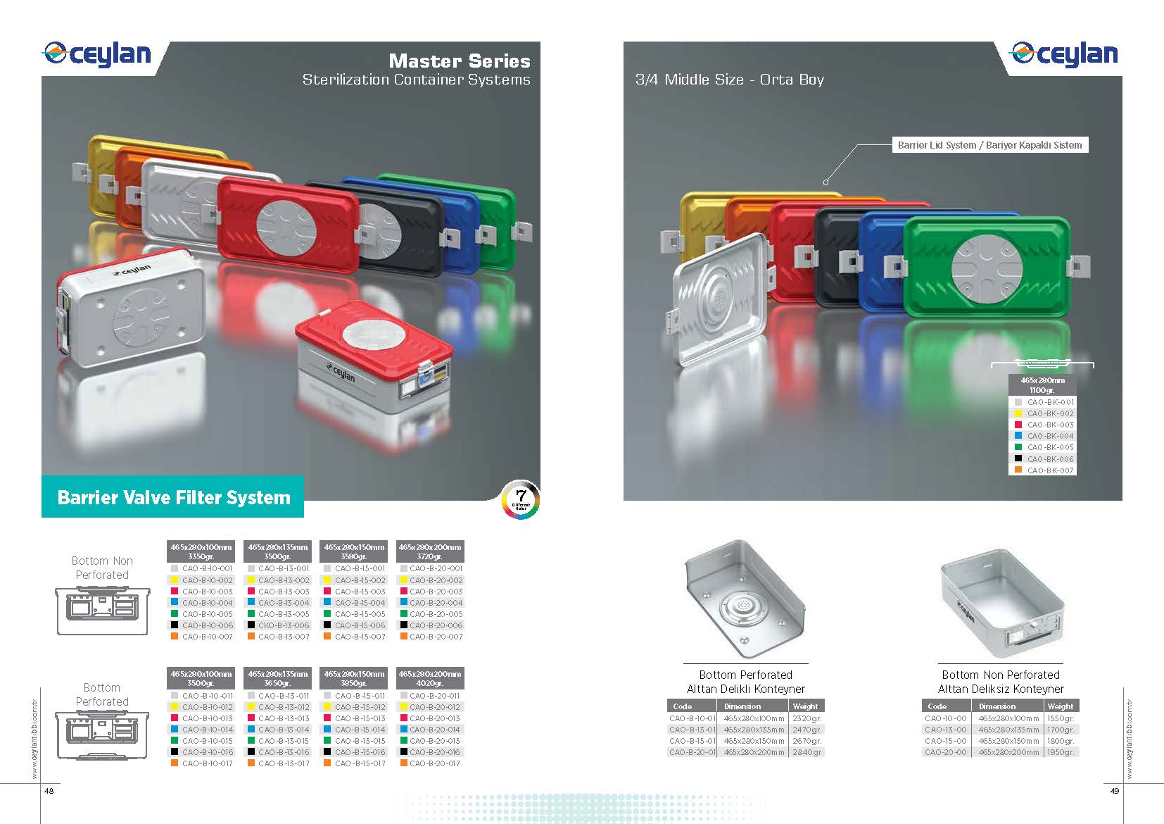 Master Seri Bariyer Valf Sistem Konteynerler 2 konteyner katalog Sayfa 25