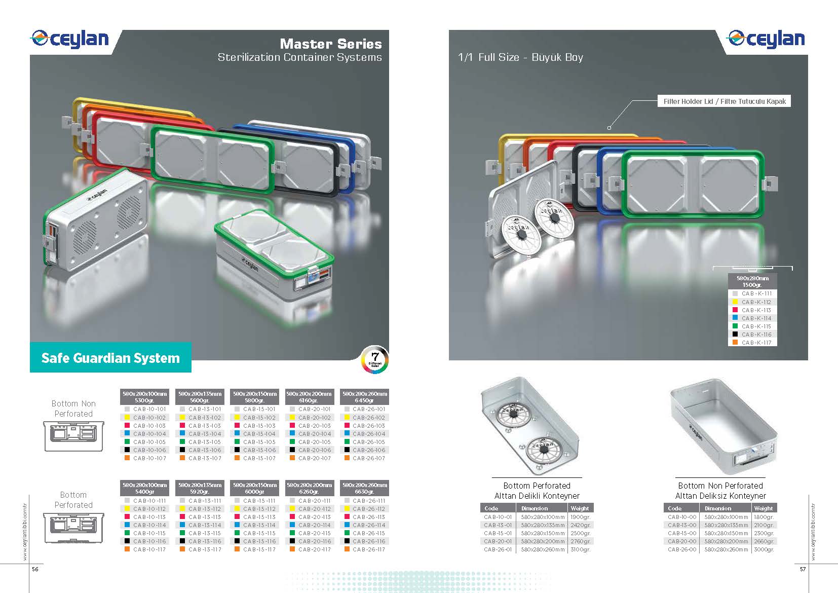 Master Seri Safe Guardian / Gardiyan Sistem Konteynerler 3 konteyner katalog Sayfa 29