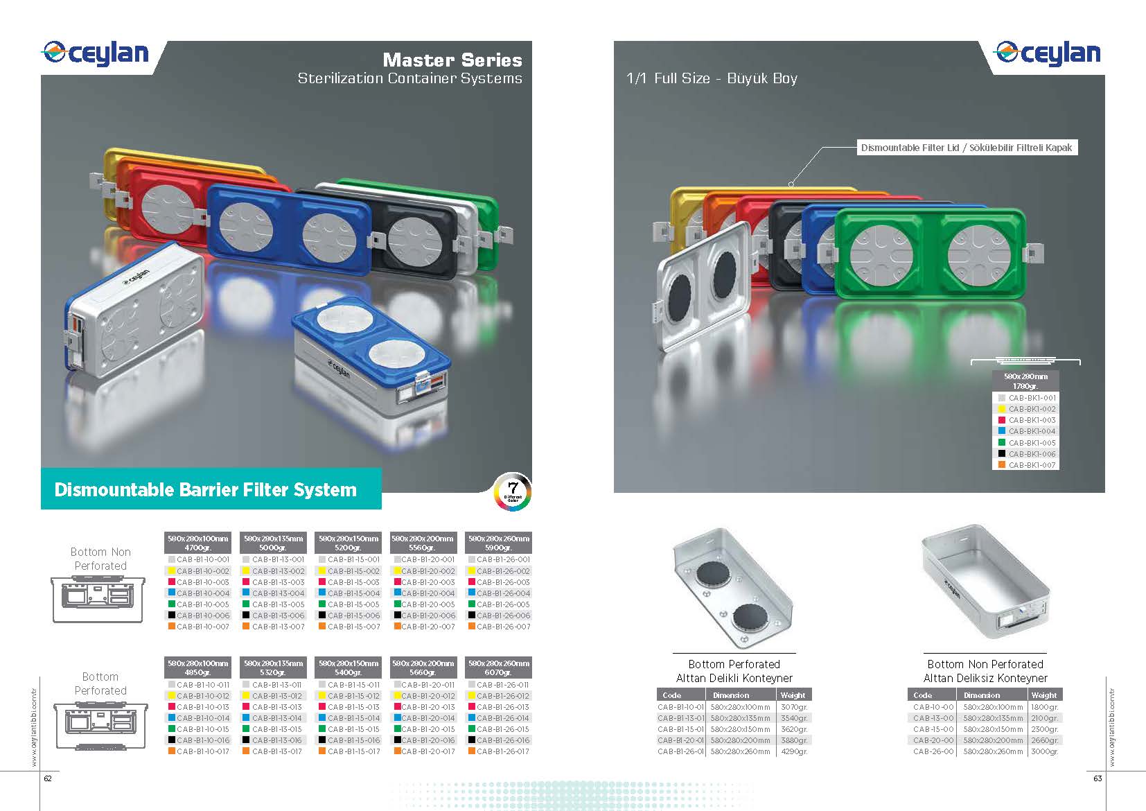 Master Seri Sökülebilir Bariyer Sistem Konteynerler 3 konteyner katalog Sayfa 32